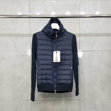 22FW 패딩레이어드 후드 니트집업