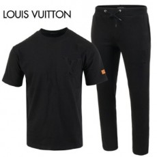 루* 24SS 엠보 로고 반팔 & 긴바지 트레이닝 셋트