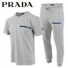 프** 24SS 블루 로고 패치 반팔 & 긴바지 트레이닝 셋트