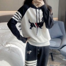 톰* 사선 강아지 니트 후드 세트