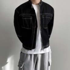 셀** 스티치 크롭 자켓