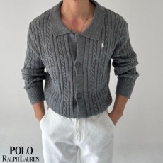 폴* 꽈베기 카라 니트 가디건