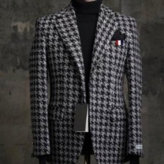 톰* 트위드 디테일링 울 자켓