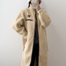 노**** 심플로고 양털 롱패딩 (여성)