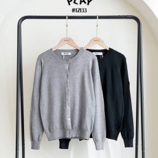 꼼* 사이드 스몰하트로고 라운드 가디건 (여성)