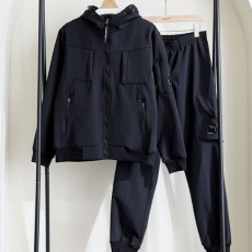 C* 컴퍼니 우븐 스트레치 기모 후드집업 & 포켓조거 팬츠 셋