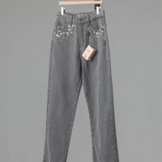 미*** 수입고급 펄 포켓 슬림 데님 팬츠 (여성)