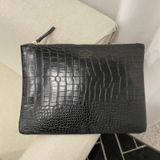 콜** 크로커다일 수입최상급 스트랩 클러치