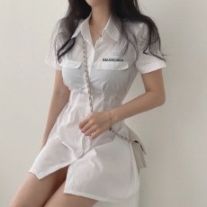 발**** 프릴 투포켓 셔츠원피스