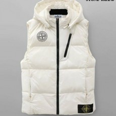 컴파스로고 사선지퍼 후드패딩