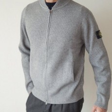 울 집업 가디건