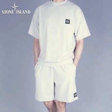 STONEISLAND 스톤아일랜드 베이직 반팔 반바지 셋업