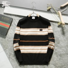 BURBERRY 버버리골드 패치 라인 줄 니트