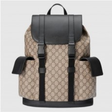 구* 가죽 자가드 백팩