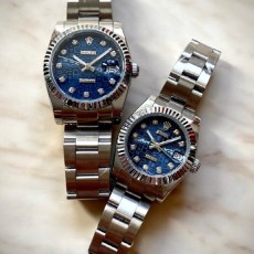 로** 최신상 데이저스트 텐포인트 로고블루다이얼 콤비 커플