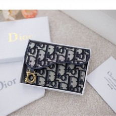 디* 수입고급 새들 플랩 카드지갑