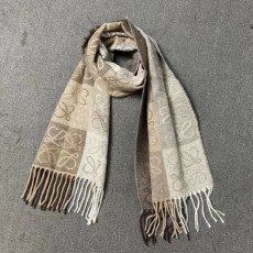 로** 실크 체크 머플러 수입최고급