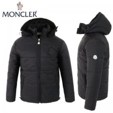 23FW 블랙 로고 후드 패딩