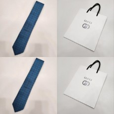 구* 2023 GG 패턴 실크 넥타이
