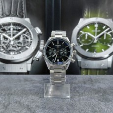 태그*** 까레라 호이어02 크로노그래프 실버다크블루.(주지훈)