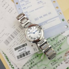 까르** 발롱블루 메탈 시계 -커플-