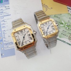 까르** 산토스 콤비 메탈 시계 -커플-