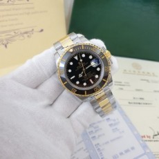 로** 서브마리너 검판 콤비메탈 시계