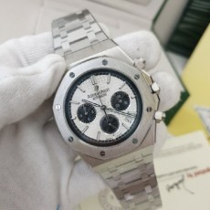 오데마** 로얄오크 크로노 흰판 실버