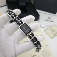 샤* 프리미에르 체인가죽 시계 -은장-