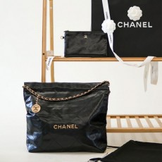 샤* 22 핸드백 블랙 금장 미디움