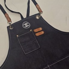 CHANEL 샤넬  커스텀 데님 앞치마