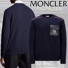 MONCLER 몽끌레어 포켓로고 양모 울니트