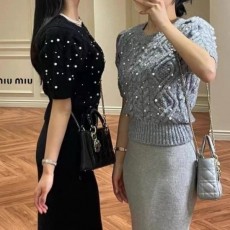 MIUMIU 미우미우 진주반팔니트