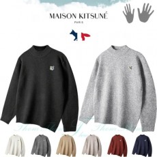 MAISON KITSUNE 메종키츠네 소프트 울 스판 하프 폴라