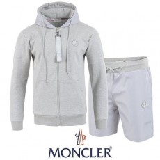 MONCLER 몽끌레어 실버패치 후드집업 & 우븐 반바지 셋트