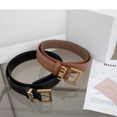 MIUMIU 미우미우 로고 가죽 벨트