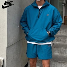 NIKE 나이키 올드패치 후드반집업 반바지 세트