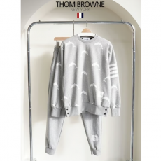 THOM BROWNE 톰브라운 4바 돌핀 크루넥 맨투맨 & 조거 팬츠 셋
