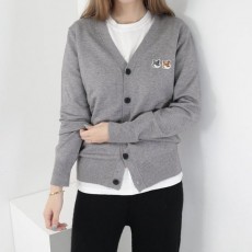 MAISON KITSUNE 메종키츠네 더블 폭스 울 니트 가디건