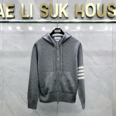 THOM BROWNE 톰브라운 인타르시아 보트 후드