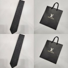 루* 23ss LV로고 실크 넥타이