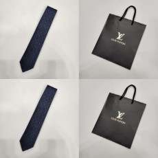 루* 23ss LV로고 실크 넥타이