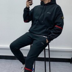 기모 체스트로고 와펜 후드셋트