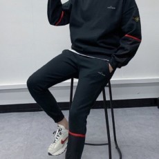 기모 체스트로고 와펜 맨투맨셋트