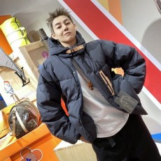 LOUIS VUITTON 루이비통 가죽 포켓 패딩