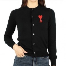 AMI 아미 빅 A하트 로고 라운드 니트 가디건