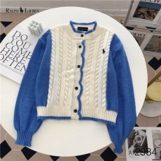 POLO 폴로 웨이브 배색 가디건