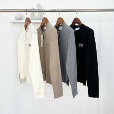 Maison Kitsune 메종 키츠네 더블폭스헤드 울 라운드 가디건