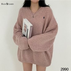 POLO 폴로 브이넥니트 박스핏 미니 원피스