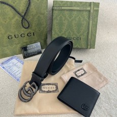 구* GG 마몬트 벨트+지갑set (블랙)